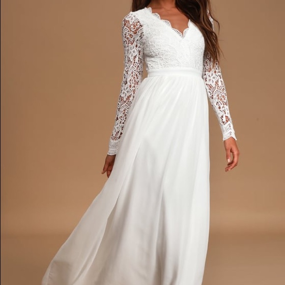 Lulu’s white lace dress - Picture 6 of 8